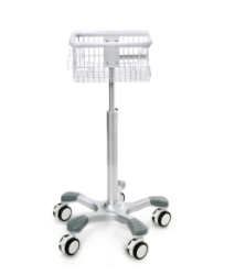 EDAN MT207 Rolling Stand with Basket and Locking Casters edan stand, rolling stand, ecg rolling stand, patient monitor stand, clayton stans rolling, EDAN_ECG, EDANVitalSign, mt207, rolling, basket, locking, casters