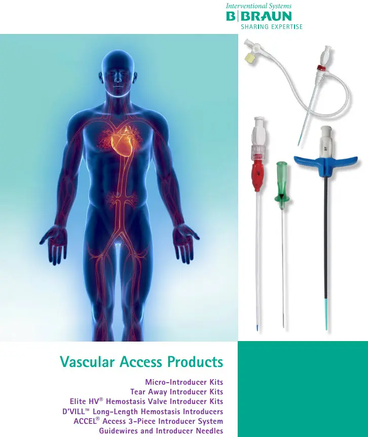 BBraun Vascular Access Products Catalog BBraun, Vascular Access, surgery