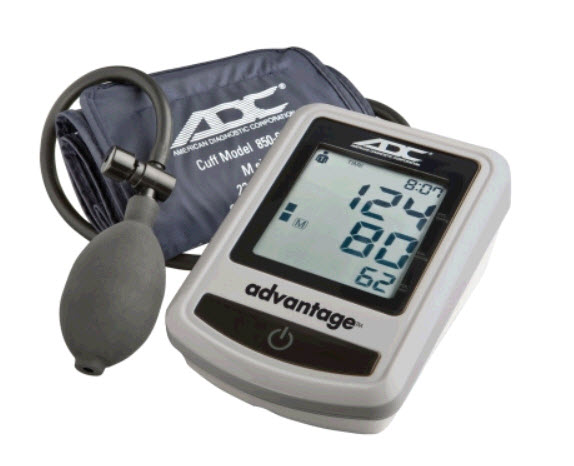 ADC 6012N Advantage Semi-Auto Digital BP Monitor bp monitor, blood pressure monitor, adc 6012N, adc advantage