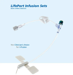 AngioDynamics LifePort Infusion Sets w Y-Site. Box of 20 (Different Sizes) lifeport, needleless access, angiodynamics lps30065