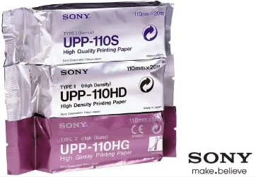 SONY Video Printing Paper (Box of 10 Rolls) (Different Versions) UP-898MD, UP-X898MD, impresora, papel, SONY, SONY PAPER, SONY papel, UPP-110HD Video Paper, UPP-110HD, SONY Video Printing Paper, Ultrasound_Products, GynecologyAccessories, 