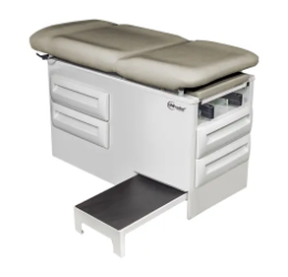 UMFmedical 5240-145 Manual Exam Table with Four Storage Drawers and Side Step 5240-145, Manual Exam Table, 