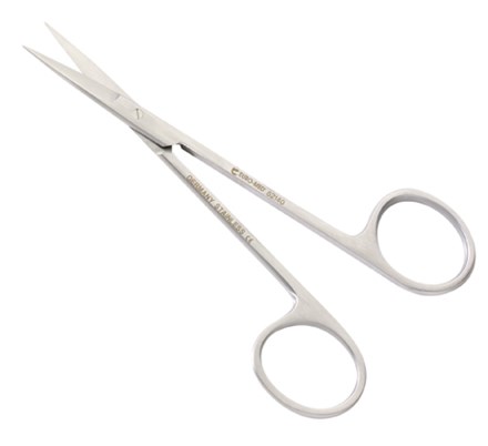 CooperSurgical Euro-Med Straight/Curved Iris Scissors (Different Sizes) coopersurgical, euro-med, straight, curved, iris scissors,