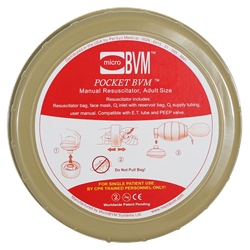 PerSys Medical Pocket BVM w/O2 Tubing (Olive Case) persys, persys medical, intraosseous, AIRWAY, BVM, pocket bvm, manual resusitation